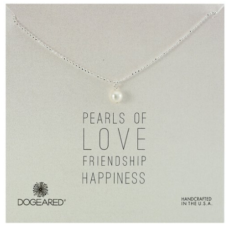 Dogeared Pearls of Potato Pearl Sparkle Ball Chain Necklace, 18