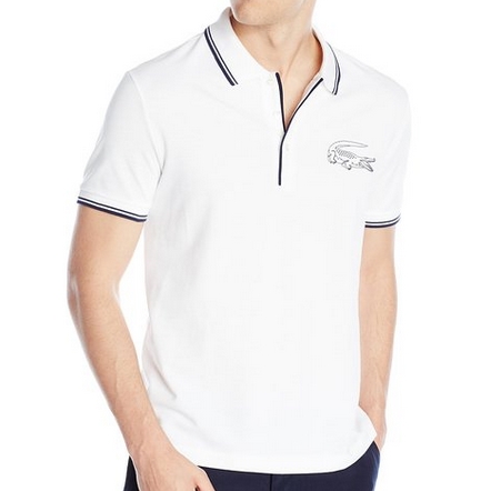 Lacoste Men's Short Sleeve Pique Printed Croc Regular Fit Polo Shirt $49.00 FREE Shipping