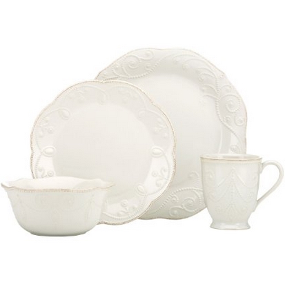 Lenox French Perle 4-Piece Place Setting, White $31.82 FREE Shipping on orders over $35