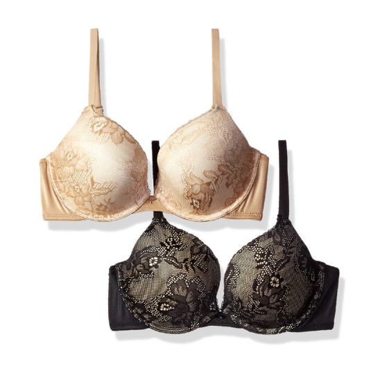 PRIME ONLY : Maidenform Women's Custom Lift with Lace Demi Bra 2-Pack Bundle 1689 only $17.5