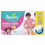 Pampers Easy Ups Training Pants, Size 2T3T Value Pack Girl ,100 Count，only $13.49 after automatic discount