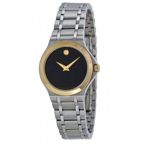 MOVADO Black Dial Two-Tone Ladies Watch Item No. 0606466, only $299.99, free shipping after using coupon code