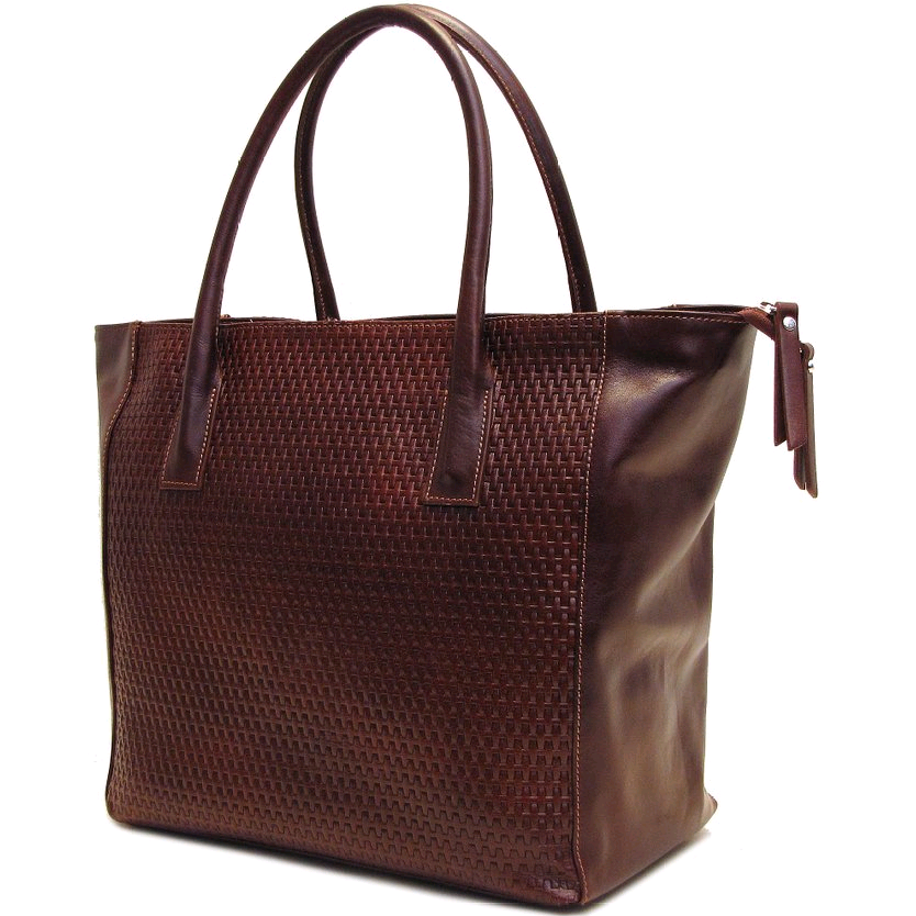 Floto Women's Firenze Shoulder Tote Bag in Stamped Woven Leather $99.00 FREE Shipping