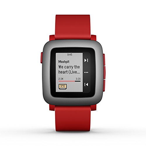 pebble Time Smartwatch Red, only$84.99, free shipping