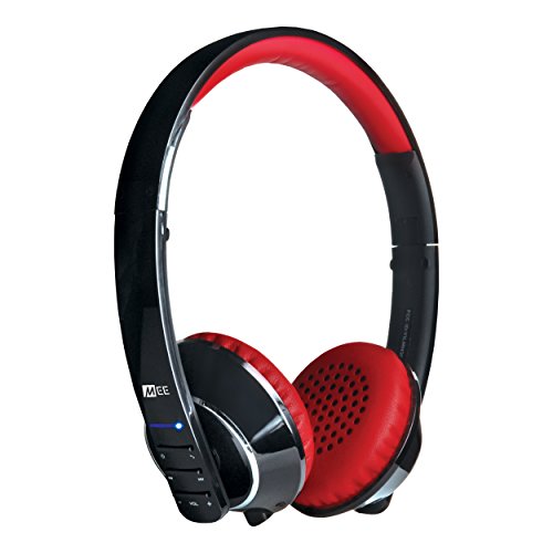 MEE audio Runaway 4.0 Bluetooth Stereo Wireless + Wired Headphones with Microphone (Black/Red), only $31.74