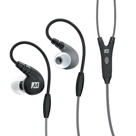 金盒特价！MEE audio M7P secure-Fit sports入耳式耳机，带麦克和音控 $19.99