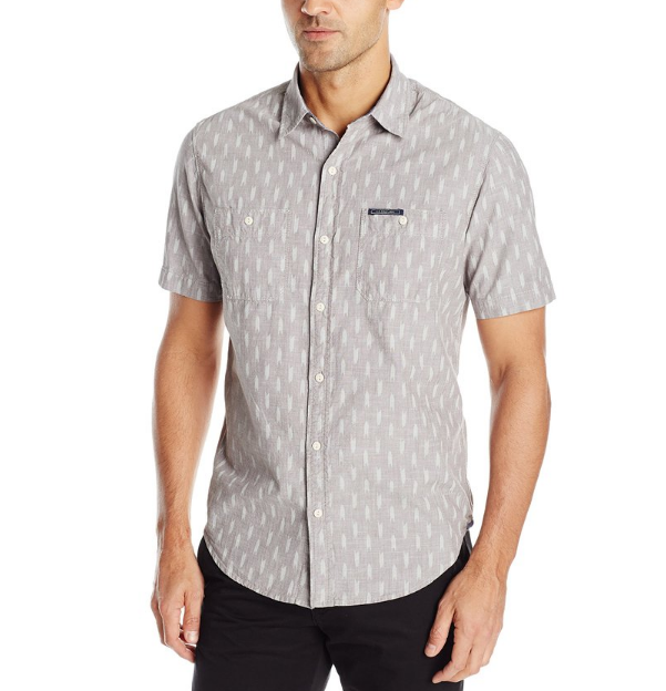 U.S. Polo Assn. Men's Short-Sleeve Slim Fit Printed Canvas Shirt only $19.99