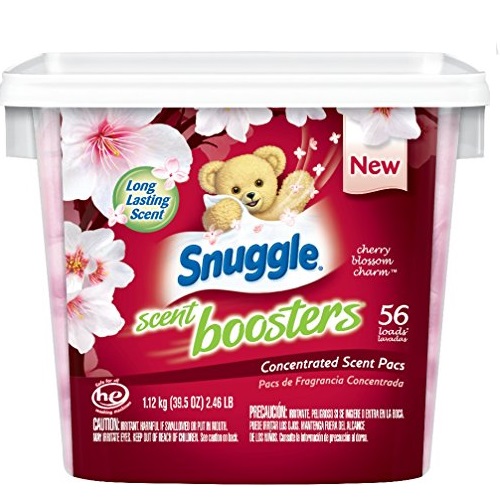 Snuggle Laundry Scent Boosters Tub, Cherry Blossom Charm, 56 Count, Only $5.59 after clipping coupon