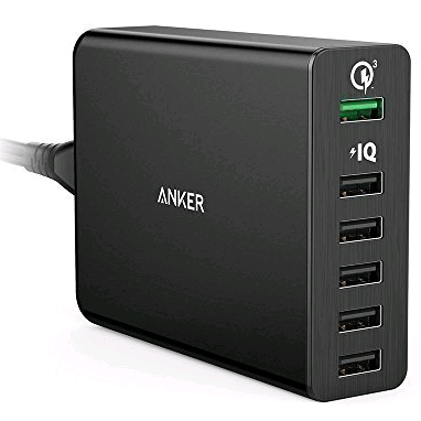 Anker 60W 6-Port USB Charger $29.99 FREE Shipping on orders over $49