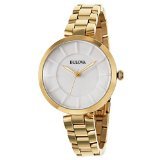 BULOVA Dress White Dial Gold-tone Ladies Watch Item No. 97L142, only $79.00, free shipping after using coupon code