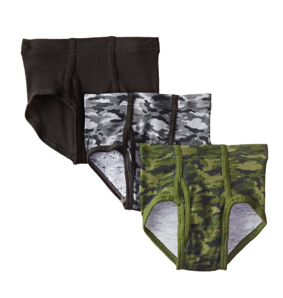 Hanes Boys' 3 Pack Ultimate Comfortsoft Printed Brief only $4.46