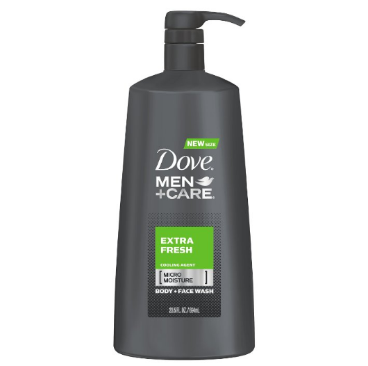 Dove Men+Care Body Wash with Pump, Extra Fresh 23.5 oz only $4.36