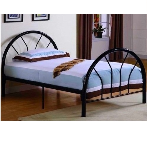 Roundhill Furniture Belledica 帶床靠金屬床架，Twin size，現僅售	$91.79，免運費