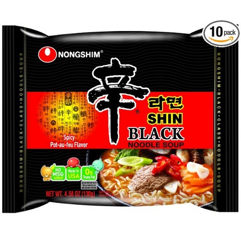 Nongshim Shin Black Noodle Soup, Spicy, 4.58 (Pack of 10) $17.22 FREE Shipping on orders over $25