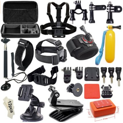 Soft Digits 46-In-1 Accessories Kit for GoPro Hero4 Session Hero1 2 3 3+ 4,Camera Accessory Bundle  $15.99