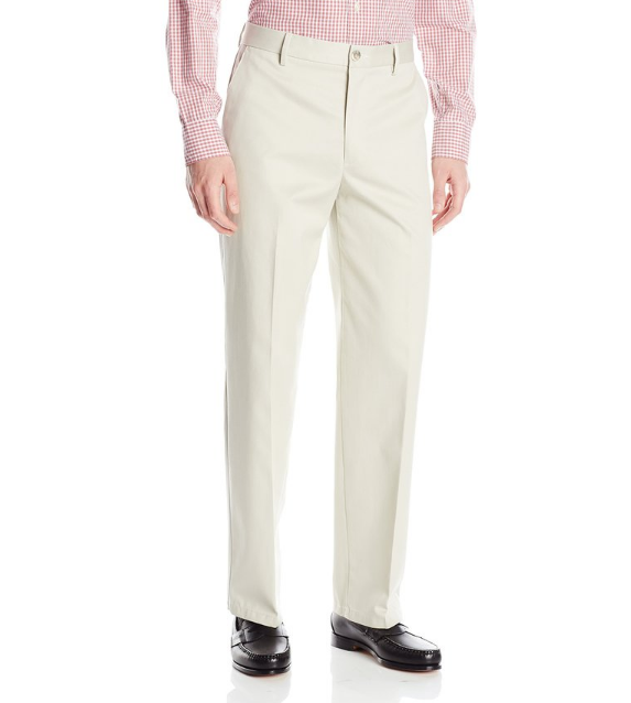 Dockers Men's Refined No Wrinkles Khaki Classic Flat Front Pant only $13.18