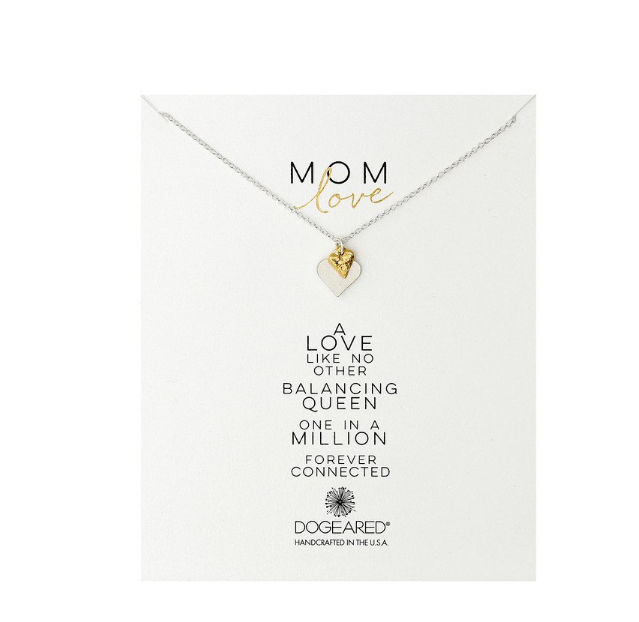Dogeared Mom Love Perfect Heart with Mini Stone Heart Necklace only $26.57