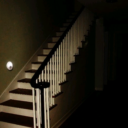 Ivation 8-LED Automatic Motion-sensing Night Light - Battery Powered Bright Hallway Light with a built in Motion and light Sensor $7.99 FREE Shipping on orders over $49