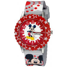 Disney Infinity Kids' W002482 Mickey Mouse Analog Display Analog Quartz Grey Watch  $5.00