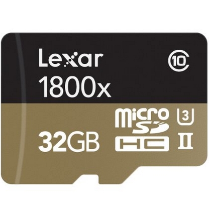 Lexar Professional 1800x microSDHC 32GB UHS-II W/USB 3.0 Reader Flash Memory Card - LSDMI32GCRBNA1800R $39.95 FREE Shipping on orders over $49