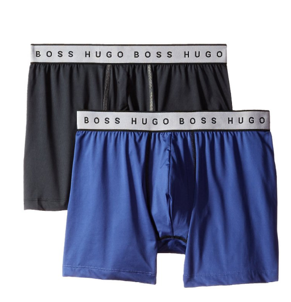 HUGO BOSS Cyclist 男式Trunk短平角内裤 2条装，原价$42, 现仅售$12.99