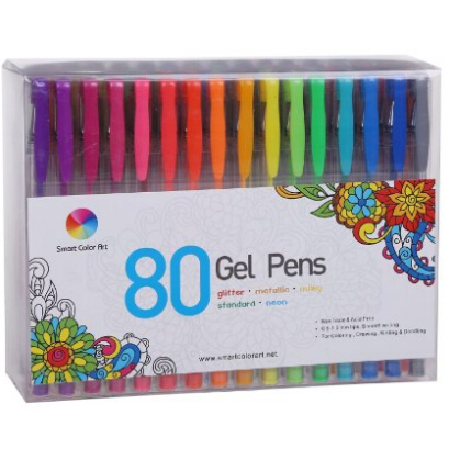 開學季好福利！Smart Color Art彩色中性筆80支套裝  特價僅售$11.89