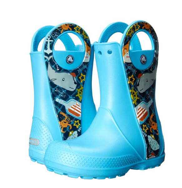 超低价！Crocs卡洛驰Handle It Sea Life Boot 童款雨靴, 原价$39.99, 现仅售$14.99