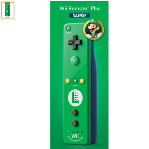 可直邮中国！Nintendo 任天堂 Wii Remote Plus 游戏手柄（路易基定制版）$24.24