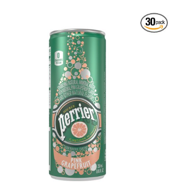 Perrier Sparkling Natural Mineral Water, Pink Grapefruit, 8.45 Ounce (Pack of 30) only $8.98 via clip coupon