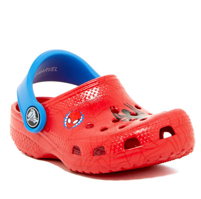6PM: Crocs卡洛驰Classic Spiderman Clog儿童蜘蛛侠经典洞洞鞋/沙滩鞋, 原价$34.99, 现仅售$11.99