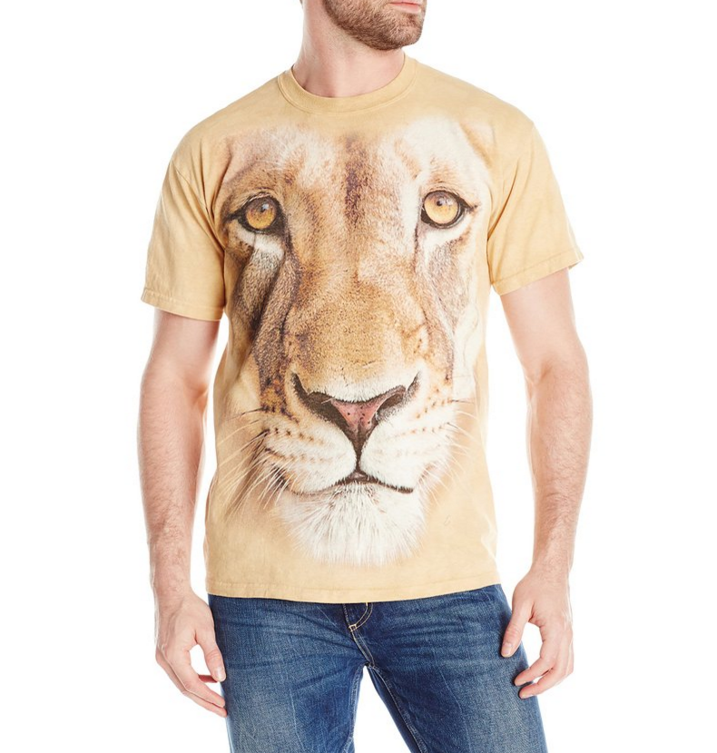 The Mountain创意立体 狮子男子T恤，现仅售$9.79