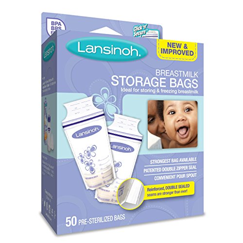 Lansinoh Breastmilk Storage Bags, 50 count, Only $4.66