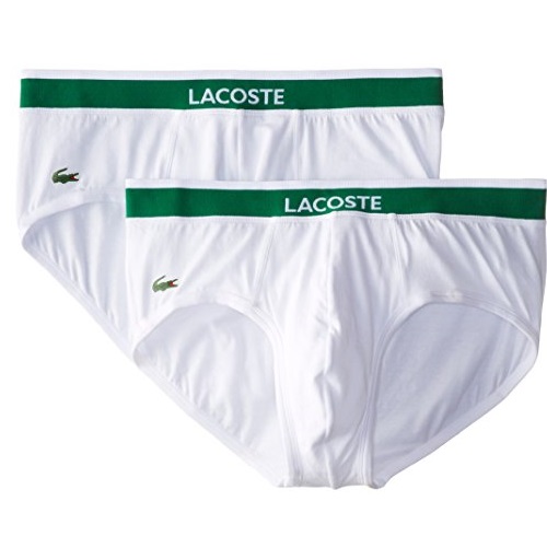 Lacoste Men's Cotton Stretch Brief, Pack of Two, only $20