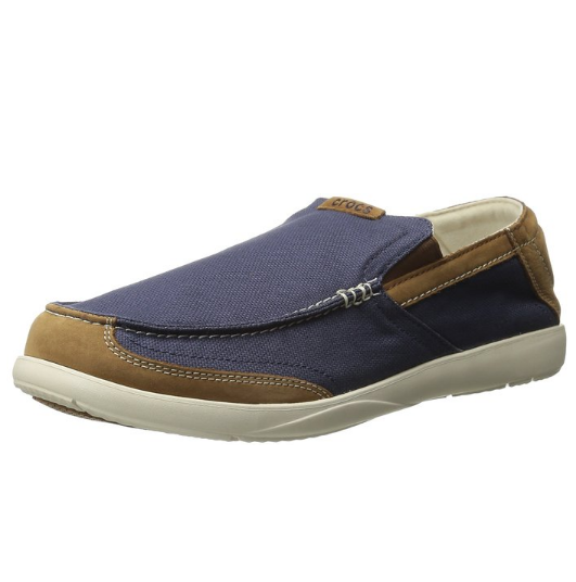 crocs Men's Walu Luxe Canvas Slip-On Loafer only $26.24