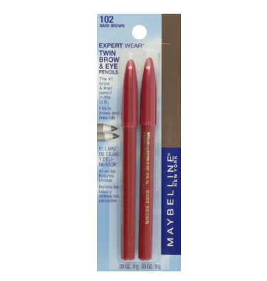 Maybelline New York Expert Wear Twin Brow and Eye Pencils only $1.34 via clip coupon