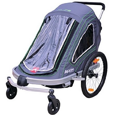 Allen Sports Aluminum 2 Child Trailer/Single & Double Swivel Wheel Stroller $159.99 FREE Shipping