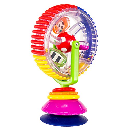 Sassy 婴儿摩天轮/宝宝风车Wheel Suction Toy，原价$8.99，现仅售$5.99