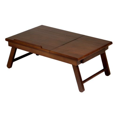 Winsome Wood Alden Lap Desk, Flip Top with Drawer, Foldable Legs , only$18.44