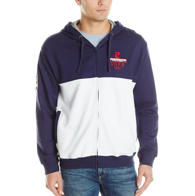 U.S. Polo Assn. Men's French Terry Hooded Jacket only $12.53
