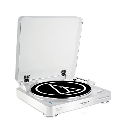 Audio Technica AT-LP60WH-BT Fully Automatic Bluetooth Wireless Belt-Drive Stereo Turntable, White, Only$149.00, free shipping