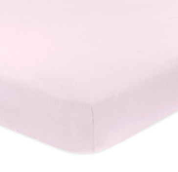 Carter's Jersey Knit Fitted Crib Sheet, Blossom/Lighter Pink only $7.99