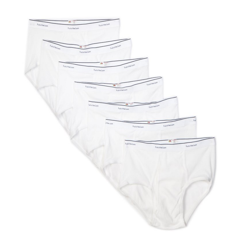 Fruit of the Loom Men's 7-Pack Basic Brief ONLY  $7.82