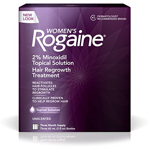 Women's Rogaine Treatment for Hair Loss and Hair Thinning Minoxidil Solution, Three Month Supply, only $26.13, free shipping
