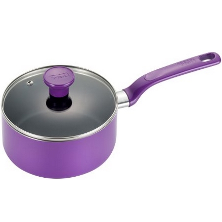 T-fal C97024 Excite Nonstick Thermo-Spot Dishwasher Safe Oven Safe PFOA Free Sauce Pan Cookware, 3-Quart, Purple $7.32 FREE Shipping on orders over $49