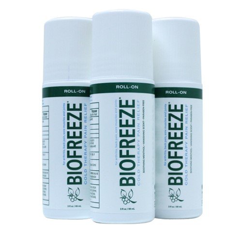 Biofreeze Pain Relieving Roll On, 3-Ounce (Pack of 3), Only $23.00