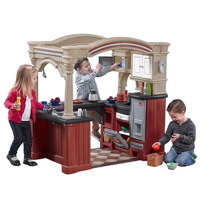 Step2 Grand Walk-in-Kitchen Tan/Maroon/Black Playset, only $192.55, free shipping