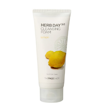 The Face Shop Herb Day 365 Lemon Cleansing Foam 170ml only $6.44