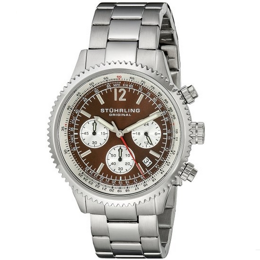 Stuhrling Original Men's 669B.03 Monaco Multi-Function Date Stainless Steel Bracelet Watch $47.50 FREE Shipping on orders over $49