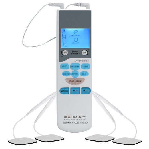 Belmint Tens 手持式电子脉冲理疗仪，原价$59.99，现仅售$18.99