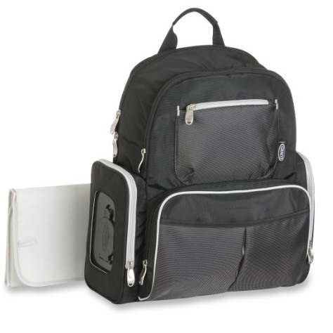 Graco Gotham Smart Organizer System Back Pack Diaper Bag, Black/Grey, only $25.96, free shipping